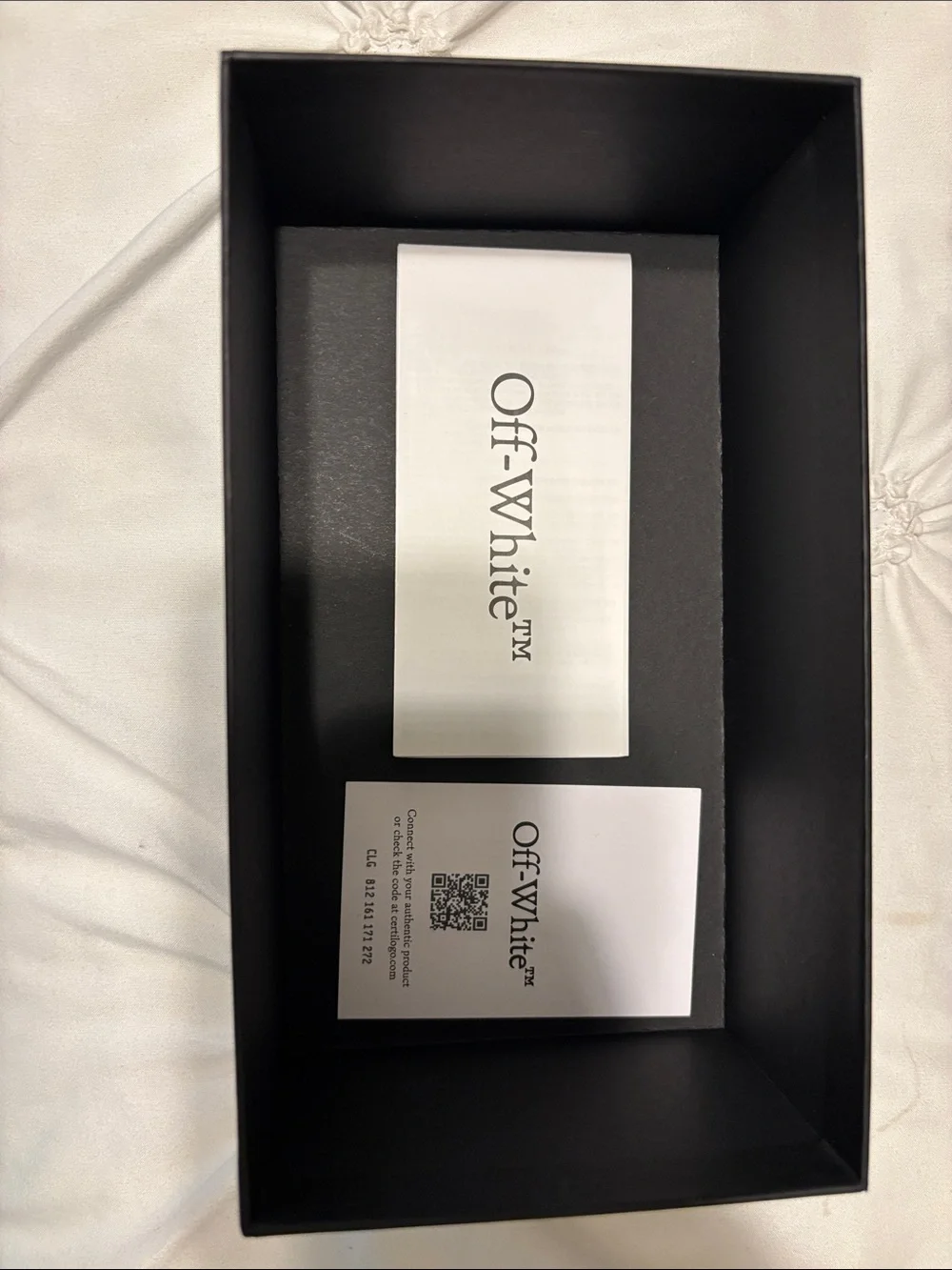 Off-White Black Box with White Off-White Branding